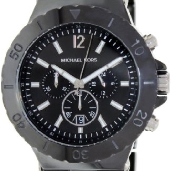 MICHAEL KORS DYLAN BLACK CERAMIC MK8225 - Picture 1 of 4